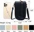 Sunwel Fashion Trendy Cell Phone Bag 5 Card Slots Mini Crossbody Bag Phone Purse Detachable Wristlet for Women Girls...
