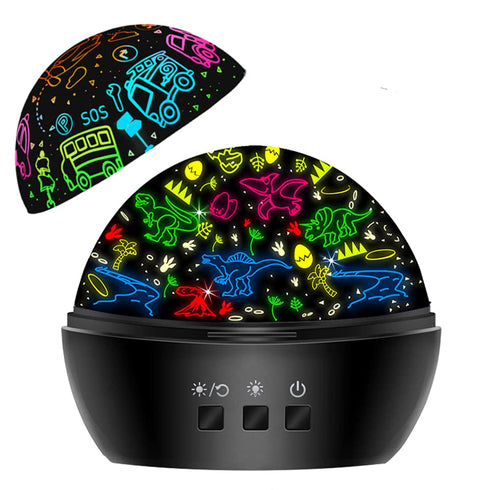 HONGID Night Light for Kids,Dinosaur Night Light Projector for Kids Toddler Boys,2 in 1 Toys for 3-8 Year Old Boys,Chirstmas Xmax Birthday Gifts f...