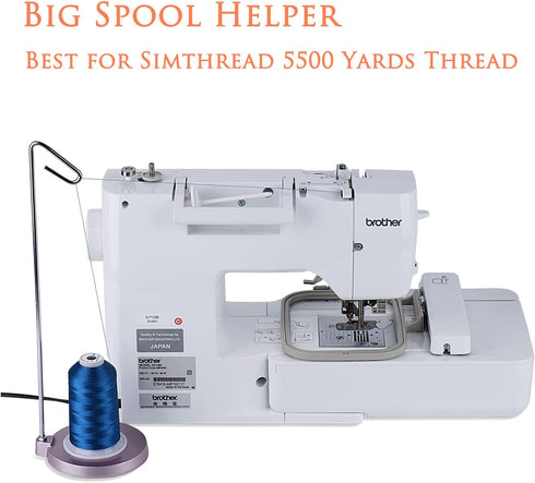 Simthread Spool Holder for Embrodiery, Sewing and Quilting Thread, All Metal Thread Stand, Pink...