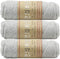 3 Balls Thick Warm Alpaca Wool Mink Cashmere Knitting Yarn for Crocheting Hand-Woven 300g (Light Gray)...