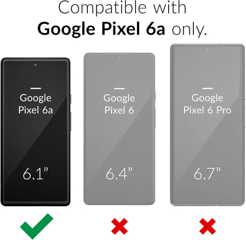 Crave Dual Guard for Google Pixel 6a Case, Shockproof Protection Dual Layer Case for Google Pixel 6a - Shaded Spruce Forest Green...