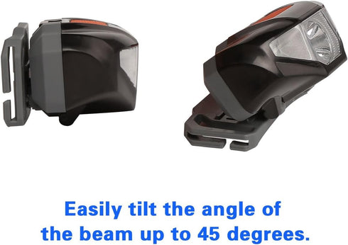 COSOOS Mini LED Headlamp Flashlight with Carrying Case, 1.6oz Lightweight Small Head Lamp Waterproof Running Headlamp, Bright Headlight for Adults...