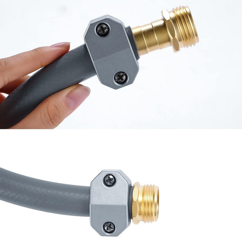 Zinc and Brass Male Clamp Coupling,Fits 3/4" or 5/8" Garden Hose Repair Fitting...