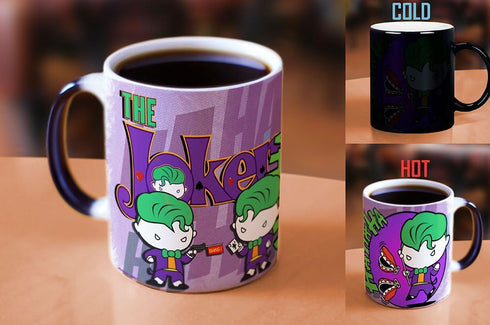 Morphing Mugs DC Comics - Joker - Chibi Cartoon - Justice League - 11 oz Heat Sensitive Mug – Ceramic Color Changing Coffee Tea Mug...