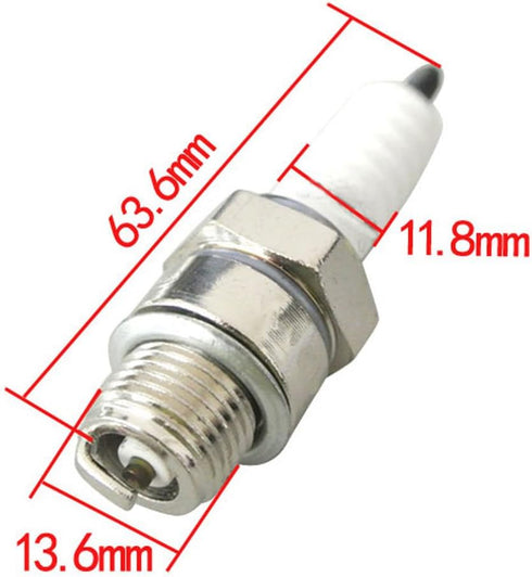 JRL 2pcs Spark Plug For 49cc 60cc 66cc 80cc 2 Stroke Engine Motorized Bicycle Bike...