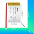 (2 Pack) 403048 Battery 403048 Lipo Battery 3.7v 800mAh Compatible for Multiple Device 403048 Replacement Batteries with PH 2.54 & PH 2.0 JST Conn...