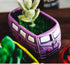 Cute Succulent Plants Pots, Small Planter Pots with Drainage Hole, Flower Pots for Home Indoor Outdoor Garden Decoration (Purple Bus)...