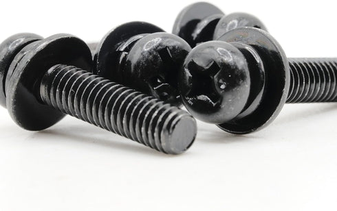 ReplacementScrews 1 Set of Metric Screws (Model RS-198126) Pan Head - Philips Drive - Black Plated (Pack of 4)...