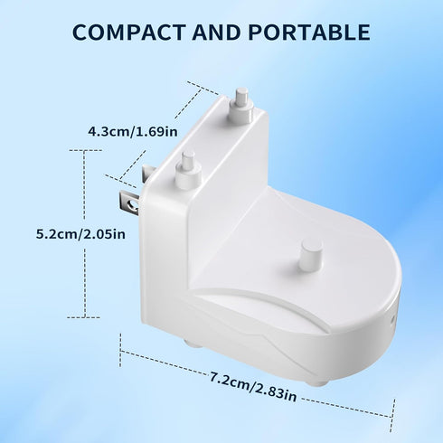 Wireless Electric Toothbrush Wall Charger Compatible with Philips Sonicare Electric Toothbrush HX6100, HX3000, HX6000, HX8000, HX9000, Portable, I...
