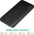 15000mAh Portable Charger, Power Bank Slim 5V 2.1A Dual USB and USB C Fast Input, External Power Bank for iPhone, Smartphones and More -Black......