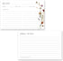 Wildflower Boho Recipe Cards - Set of 48...