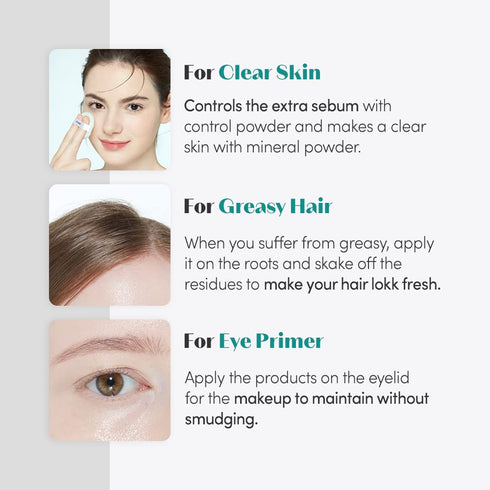 ETUDE Zero Sebum Drying Powder 4g New (23AD) | Korean Lightweight Oil Control No Sebum Loose Face Translucent Powder with 80% Mineral | Long Lasti...