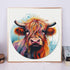 DIY Stamped Cross Stitch Kits Rainbow Highland Cattle for Beginners Easy 11CT Needlepoint Embroidery Counted Cross Stitch Kits Art Craft Wall Deco...