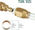 Brass Pneumatic Fitting For 1/4-Inch ID Hose x 1/4-Inch NPT Rigid, Solid Brass Reusable Air Hose Splicer 4PCS...