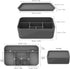 Toothbrush and Toothpaste Holder for Bathroom Countertop, 6 Compartment Silicone Cosmetics Storage Organizer, Makeup Bin, Vanity Caddy, Vanitry Tr...