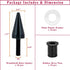 AeroBon 10 Sets M5 x 15 mm Universal Fit Windshield Bolt Kit for Motorcycle Windscreen (Black)...