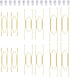 12 Piece Plate Hangers, 6/8/10 Inch Invisible Brass Wall Plate Hangers, Comes with 16 Piece Wall Hooks for Decorative Plates...