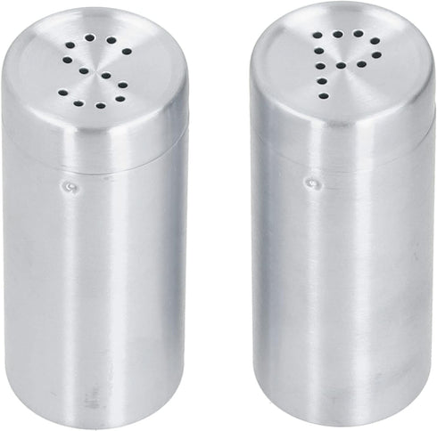 2pcs Spice Stainless Steel Pepper Shaker Kitchen Tool Salt Sugar Spice Pepper Shaker Dredge Salt/Sugar/Pepper Shaker Seasoning Bottle Salt and Pep...