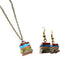 Classic Stack of Books Drop Dangle Earrings Librarian Teacher Easy Hook Clay for Women Creative Novel Teach Graduation Jewelry...