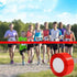 Athletics Sprint Belt,Double Face Satin Ribbon,18m Red Ribbon Nylon Sprint Race Finish Line, Rushing SprintingRope for School Sports Meeting, Wedd...