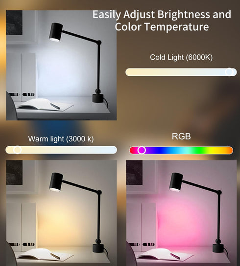 WiFi Smart Light Bulbs Tuya Smart Life APP CCT +Full Multicolor LED High CRI Brightness 800LM 60W Equivalent Compatible with Alexa Google Home Sma...