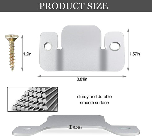 DEEPDREAM 12 Pcs Sectional Couch Connectors Metal Couch Clips Sofa Connector Interlocking Furniture Connector with 28 Pcs Screws...