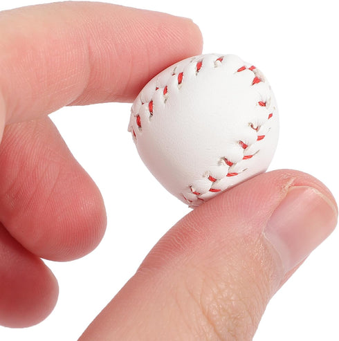 Vaguelly 2 Sets Pretend Play Accessories Baseball Keychain Baseball Toys for Kids Glove Baseball Outside Toys Softball Party Favors Backpack Keych...