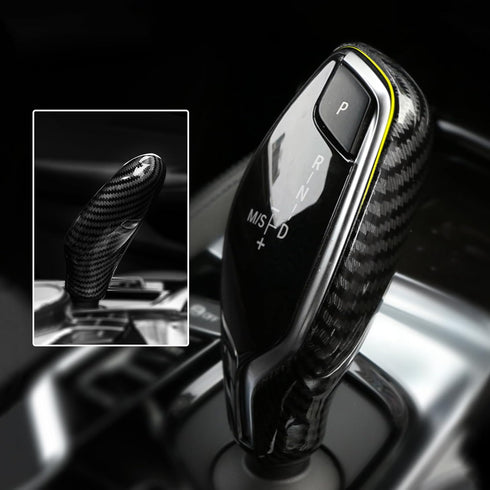 HENGYUESHANG Car Sticker Decals Gear Shift Knob Cover Carbon Color ABS Trim fits for BMW G30 G31 6GT G32 G11 G12 X3 G01 X4 G02 Accessories...