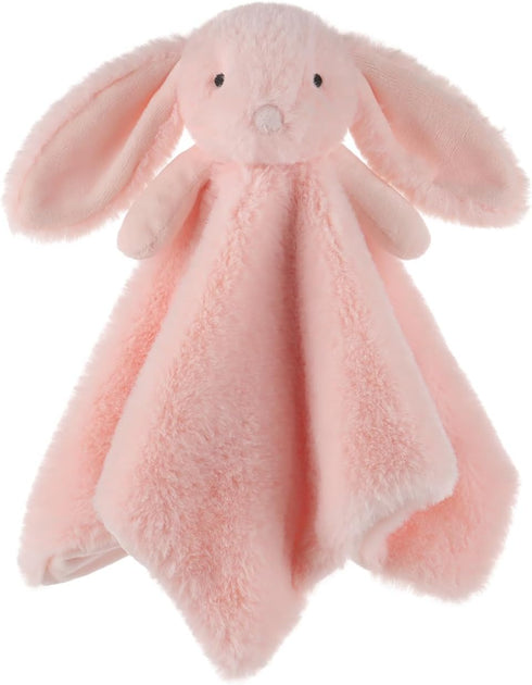 Apricot Lamb Stuffed Animals Blush Bunny Rabbit Security Blanket Infant Nursery Character Blanket Luxury Snuggler Plush Baby Lovey(Blush Bunny)...