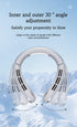 Portable Neck Fan, USB Rechargeable Hands-Free Bladeless Fan, 1-100 Adjustable Speeds, Quiet Wearable Fan for Outdoor and Indoor Use, Left-Right A...