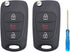 Flip Folding Keyless Entry Replacement Key Fob Cover fit for 2010-2013 Kia Soul 2012-2014 Kia Rio Sportage Key Fob Case Shell...