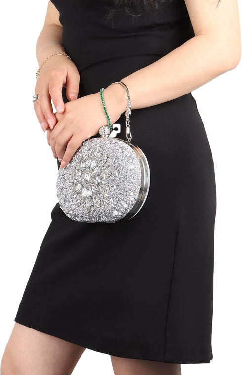 Lanpet Women Crystal Clutch Purse Rhinestone Evening Handbags for Wedding Party...