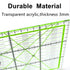 Quilting Rulers,4 Quilting Templates Square Ruler (3.5"X3.5", 5"X5", 6.5"X6.5", 10.5"X10.5"),Quilting Rulers Acrylic Rulers Fabric Cutting Ruler w...
