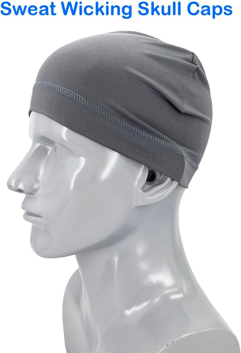 Sports Headwear Beanie Sleep Sleeping Hat Skull Running Hat Skullcap Outdoor Caps Liner for Men...
