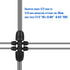 1/2 Inch to 1/4 Inch Tubing Irrigation Fittings for (1/2'' ID x 0.60''-0.63'' OD) 16mm Drip Tubing,Locked Barbed Tee Connectors (10 Pcs Barbed Tee...