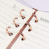Clear A6 Binder Cover Rose Gold 6 Ring Budget Binders Snap Button Closure Loose Leaf Folders Refillable Soft Notebook Shell Protector(Rose Gold)...