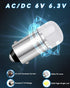 Keiurot 755 Bulb Ge44 47 Bulb 756 1893 1895 1847 BA9S Led Bulb DC AC 6.3V 6V for Pinball Led Bulbs Pinball Machine Light Bulb Lamp White Pack of 1...