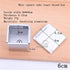 6 7 8 9 10cm Square Cube Smooth Nonstick Leaky Anodizing Aluminium Bread Box Mold with Lid Cake Toast Maker DIY Bakeware (6cm)...