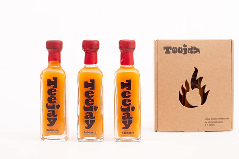 Teejay | Handmade Small Batch Habanero Hot Sauce, 100% natural. 3 ct. 2 oz each...