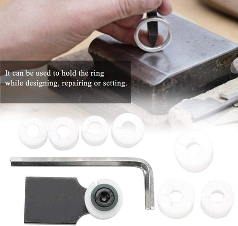 Ring Setting, Jewelry Ring Processing Tool Setter Clamp Channel Stone Setting Tool Kit for Ring Setting Expanding...