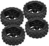 4PCS Replacement Tires for RC 1:10 Car, Racing Off Road Vehicle Tires Rubber Tyre Wheel Rim(Black)...