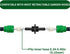 4 Pack Easy Install Hose Repair kit,Greener Plastic Hose Repair Accessories for 3/4" or 5/8" Garden Hose Fittin...
