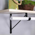 4 Packs of Heavy Duty Closet Shelf and Rod Bracket, Eau Black Closet Shelf Bracket with Rod Support Great for Both Shelf Storage and Closet Rod...