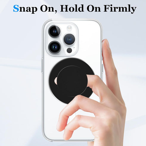 Compatible with MagSafe Phone Grip Socket, Magnetic Expanding Phone Stand iPhone Finger Holder Compatible with MagSafe Accessories, iPhone 15 14 1...