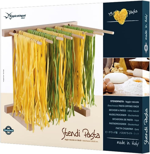 Eppicotispai EP 102 Natural Beechwood Collapsable Pasta Drying Rack...