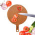 Wood Fiber Pizza Board Serving Cutting Plate for Kitchen Fruits Vegetables Cheese Chopping Board 10 inches Round...