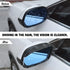 2PCS Smoke Visor Guards for Car Side Mirrors - Waterproof Carbon Fiber Auto Rain Eyebrows for Cars, Trucks and SUVs - Universal Fit (Black)...