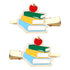 Back to School Hair Clips,Cute Schoolbag Book Hair Clips School Bus Hairpins Back-to-school Gifts Fun Hair Accessories for Teacher Students (Book)...