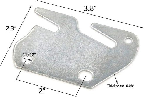 Bitray Wood Bed Plates Wood Bed Rail Hook Plates for Bed Frame Bracket Headboard Footboard Replacement - 4pcs...