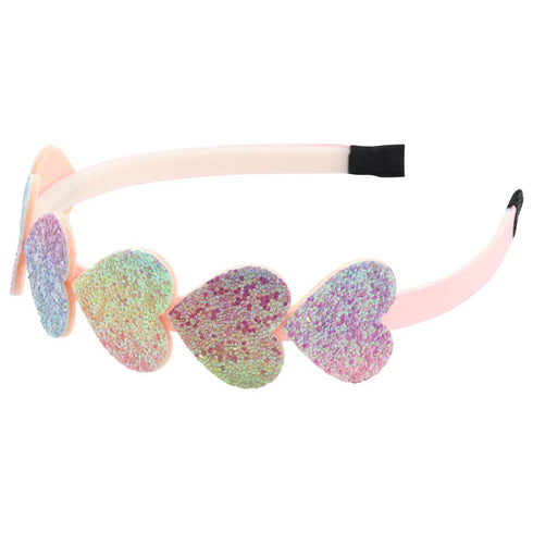 XIMA Glitter Heart Girls Headbands Rainbow Star Hariband for Children Girls Hair Accessories Pack of 8...
